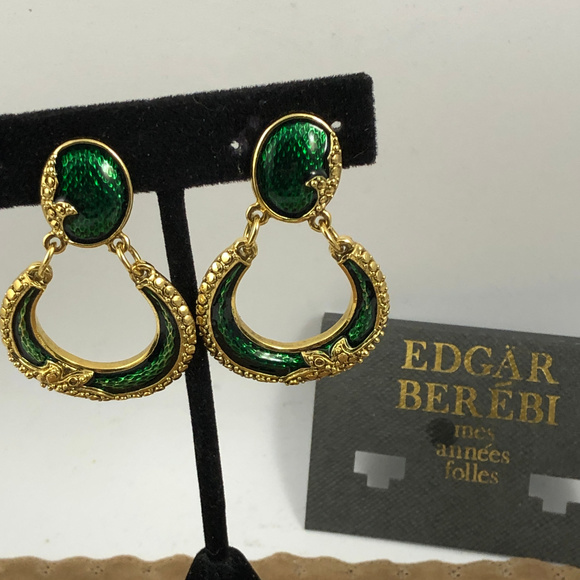 Edgar Berebi Jewelry Vintage Edgar Berebi Door Knocker Earrings 98s